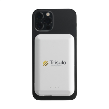 Logo trade promotional product photo of: Force Magnetic RCS Recycled Wireless Powerbank 5000